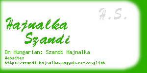 hajnalka szandi business card